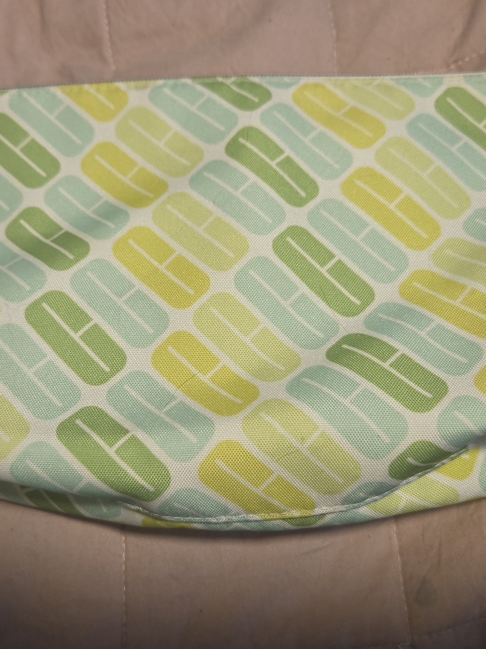 Clinique Green, Aqua & Yellow Makeup Bag